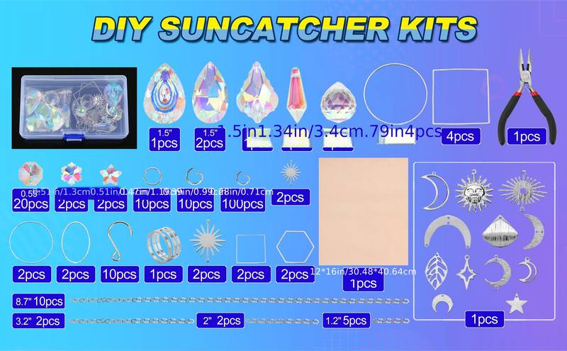 Golden Silver Suncatcher Making Kit Crystal Suncatcher For - Temu